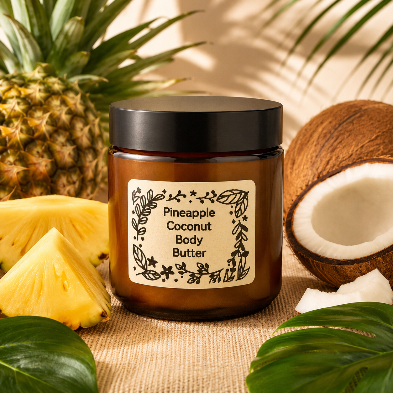 Pineapple Coconut Body Butter 4 oz Jar