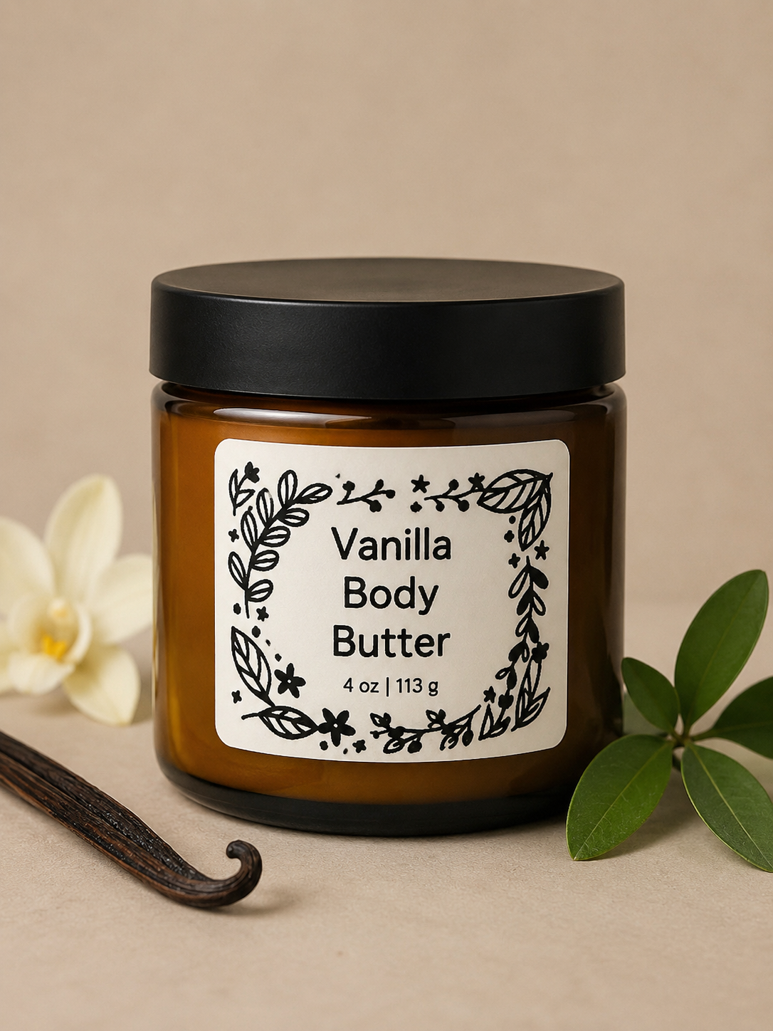 Vanilla scented body butter